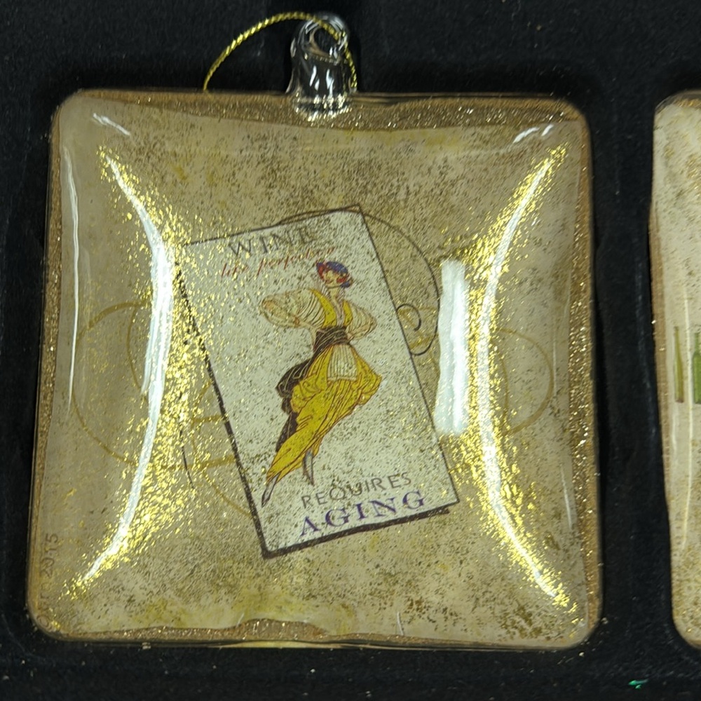 Ornaments Wine Trio of Dillard’s Trimsetter Wine Theme Ornaments.